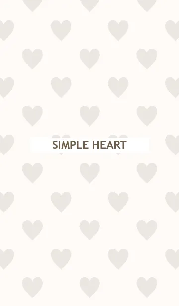 [LINE着せ替え] SIMPLE HEART -pale beige-の画像1