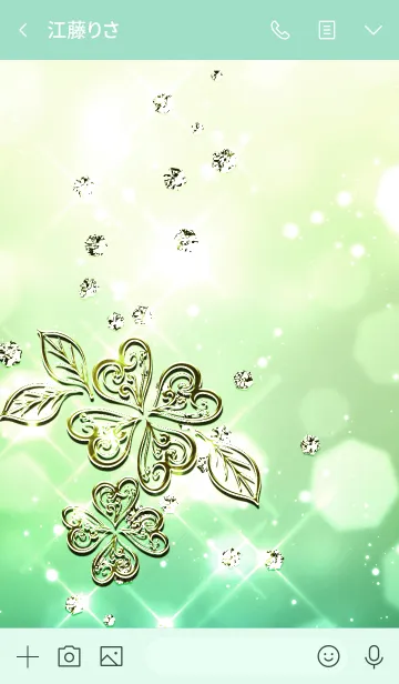 [LINE着せ替え] Lucky clover Theme2の画像3