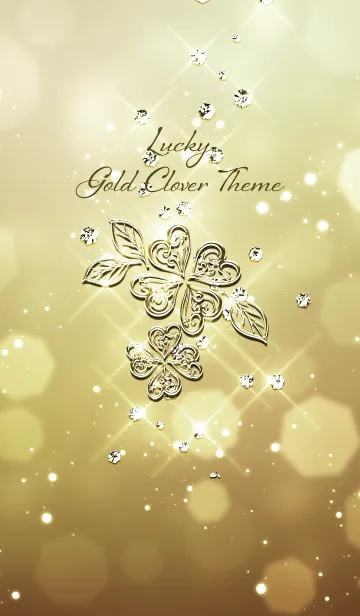 [LINE着せ替え] Lucky Gold clover Theme2の画像1