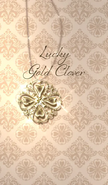 [LINE着せ替え] Lucky Gold clover Themeの画像1