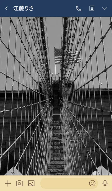 [LINE着せ替え] New York〜Brooklyn Bridge〜I♥NYの画像3