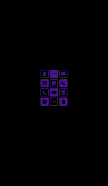 [LINE着せ替え] Icon - black and purple -の画像1