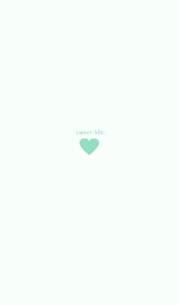 [LINE着せ替え] sweet life heart :)mint green*の画像1