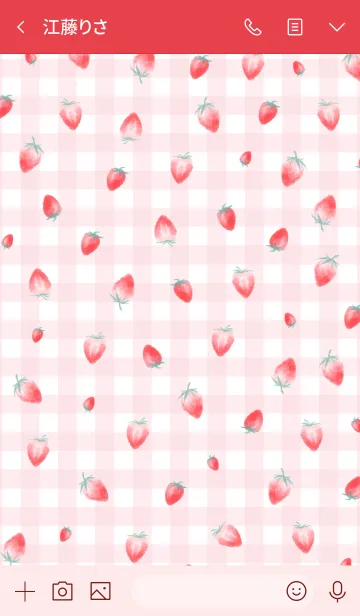 [LINE着せ替え] Little Strawberryの画像3