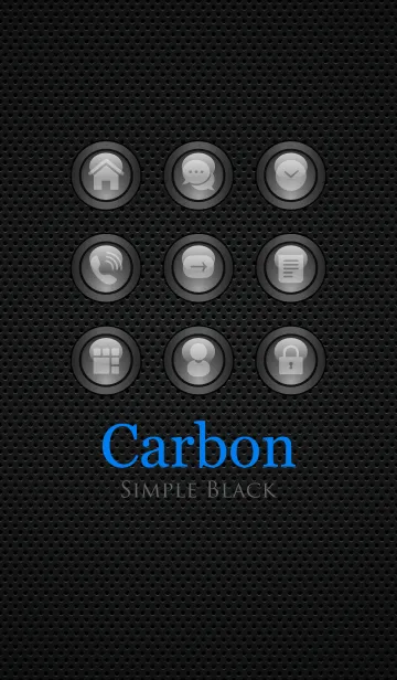 [LINE着せ替え] Carbon Blackの画像1