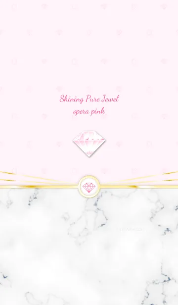 [LINE着せ替え] Shining Pure Jewel opera pinkの画像1