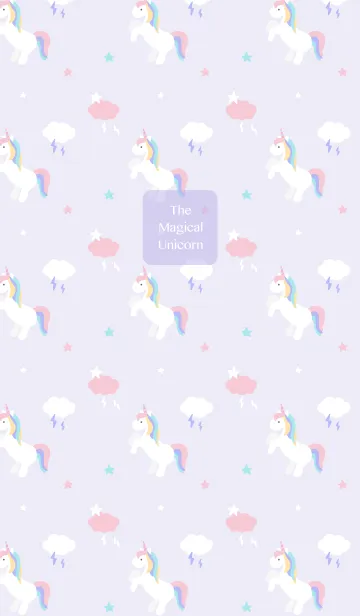 [LINE着せ替え] The Magical Unicorn - Light purpleの画像1