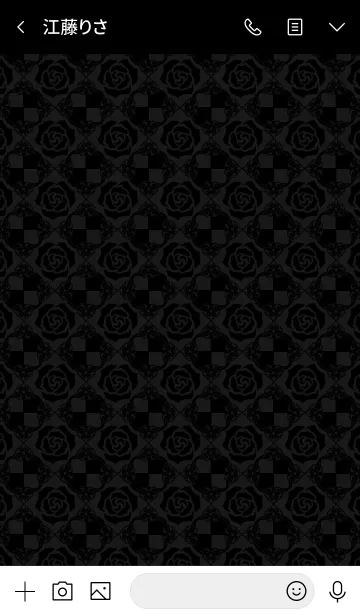 [LINE着せ替え] 黒バラ -モノクローム-の画像3