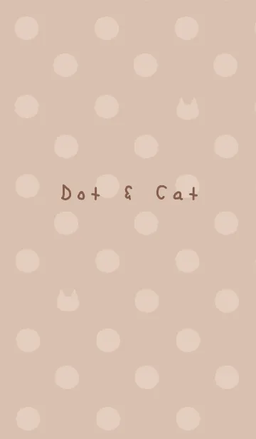 [LINE着せ替え] ドットたまにネコ*カフェラテの画像1