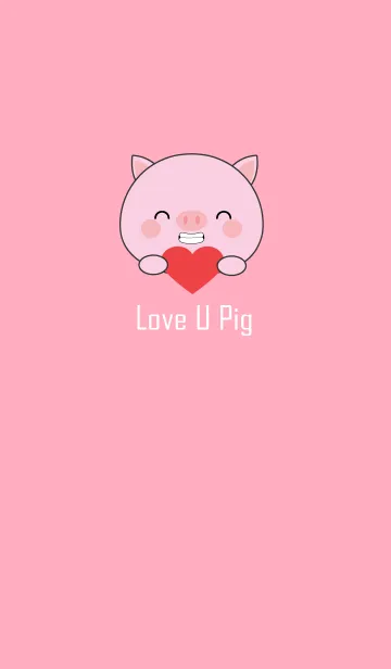 [LINE着せ替え] Love You Cute Pig Theme (jp)の画像1