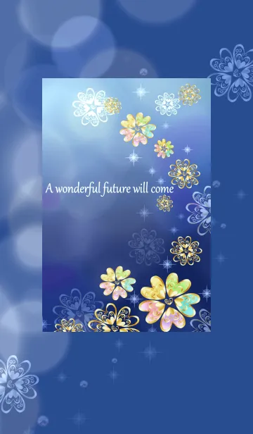 [LINE着せ替え] 人生が好転する♪虹色クローバー☆の画像1