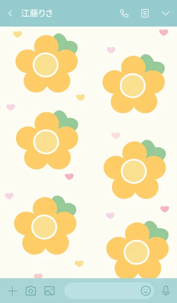 [LINE着せ替え] Lovely mini flower 18 :)の画像3