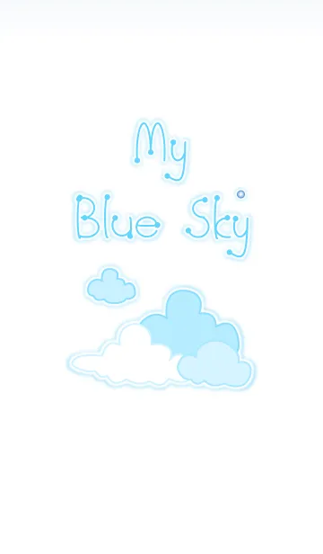 [LINE着せ替え] My Blue Sky 2！ (White V.4)の画像1