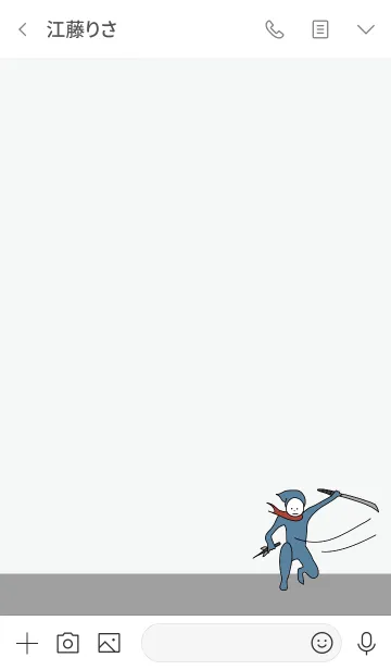 [LINE着せ替え] グレー : NINJA BALLOON 02の画像3