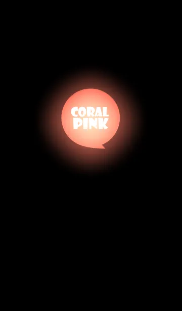 [LINE着せ替え] Coral Pink in black v.3 (jp)の画像1