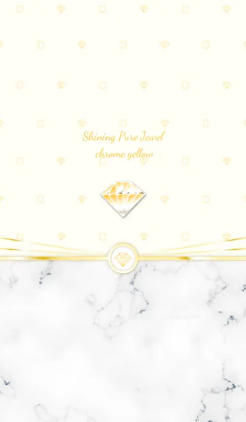 [LINE着せ替え] Shining Pure Jewel chrome yellowの画像1