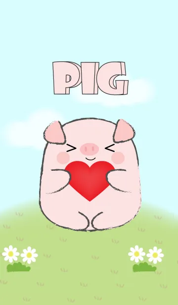 [LINE着せ替え] My Fat Cute Pig Theme (jp)の画像1