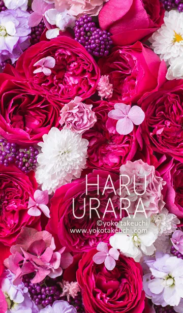 [LINE着せ替え] HARU URARA ～和風モダンな花のアレンジ～の画像1