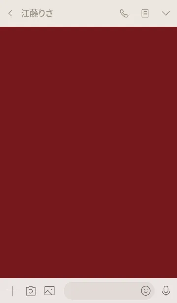 [LINE着せ替え] ボルドーとベージュ。飽きない。の画像3