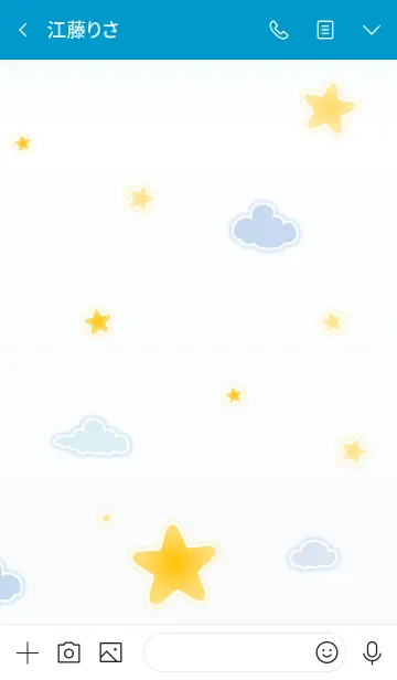 [LINE着せ替え] Cute Little Star 2！ (Blue Ver.2)の画像3