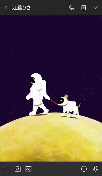 [LINE着せ替え] 月面散歩の画像3