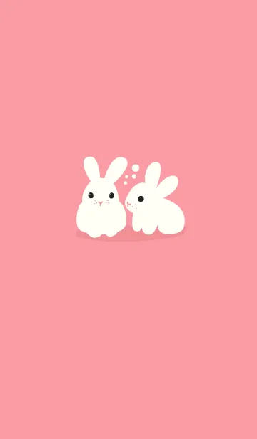 [LINE着せ替え] Pink rabbit chuの画像1