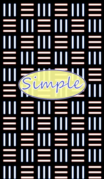[LINE着せ替え] Simple neon 和柄 00の画像1