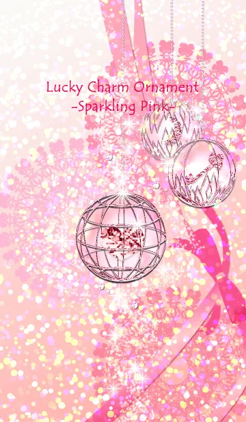 [LINE着せ替え] Lucky Charm Ornament-Sparkling Pink-の画像1