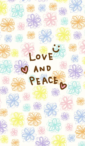 [LINE着せ替え] 水彩お花スマイル-6-の画像1