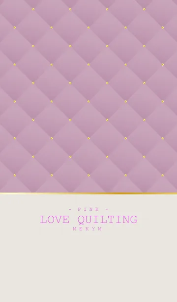 [LINE着せ替え] LOVE QUILTING PINK 17の画像1