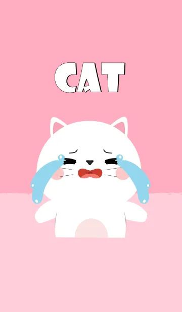 [LINE着せ替え] Love Love Cute White Cat Theme (jp)の画像1