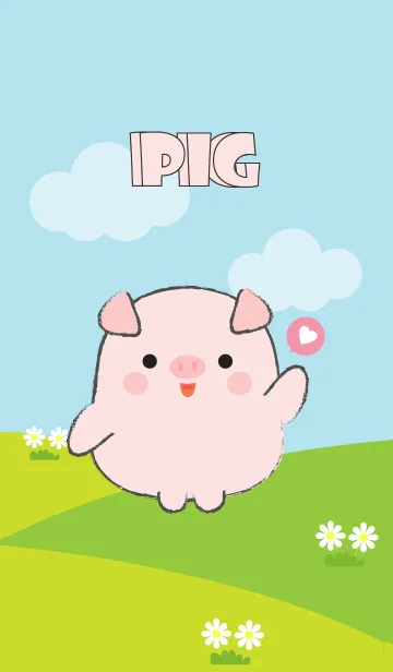 [LINE着せ替え] Pretty Fat Pig Theme (jp)の画像1