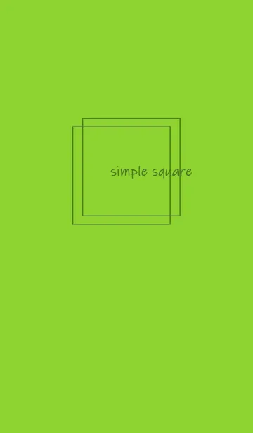[LINE着せ替え] simple square =light green=*の画像1