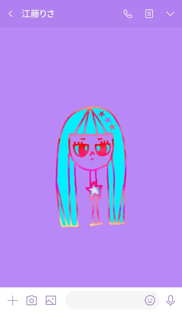 [LINE着せ替え] neck lady star 8の画像3