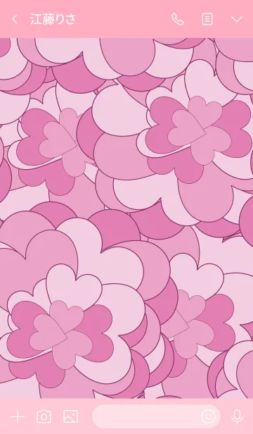 [LINE着せ替え] A lot of heart flowers.の画像3