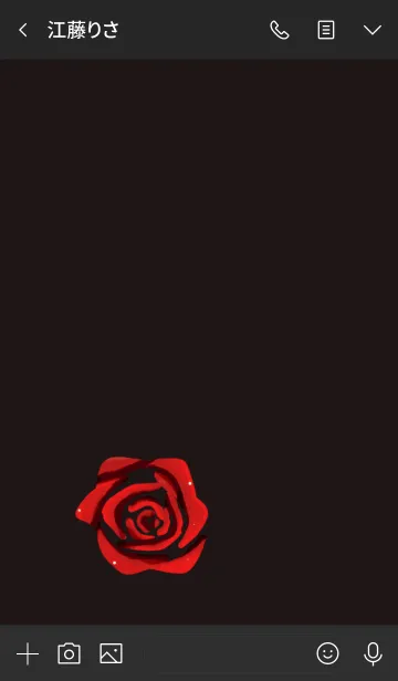 [LINE着せ替え] ローズレッドの画像3