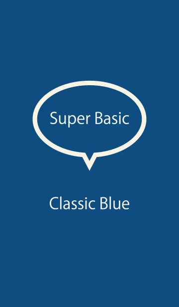 [LINE着せ替え] Super Basic Classic Blueの画像1