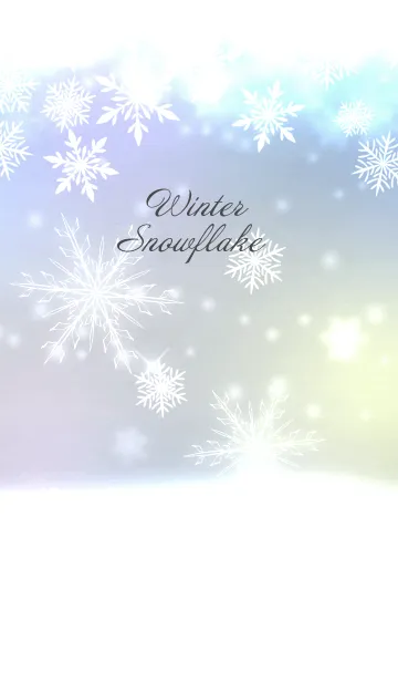 [LINE着せ替え] Snow Flake Winter Themeの画像1