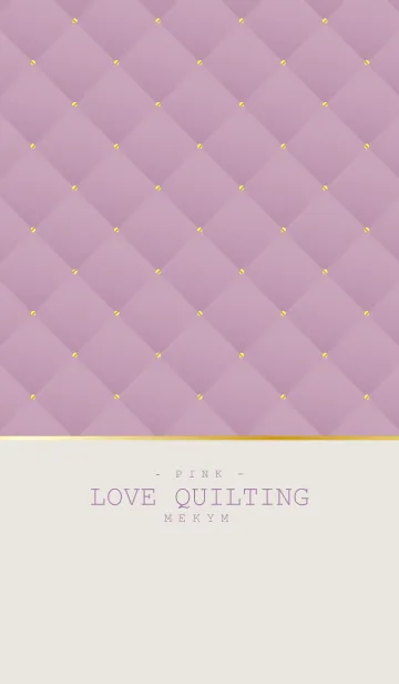 [LINE着せ替え] LOVE QUILTING PINK 18の画像1
