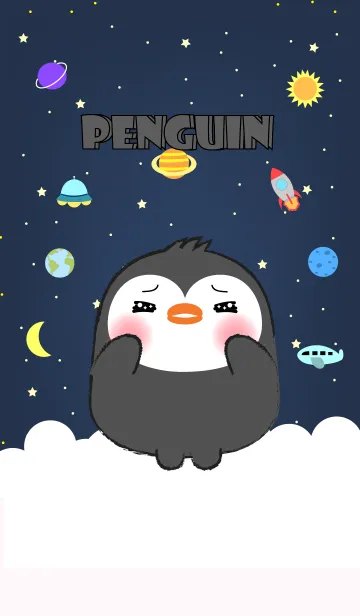 [LINE着せ替え] Emotions Penguin On Galaxy (jp)の画像1