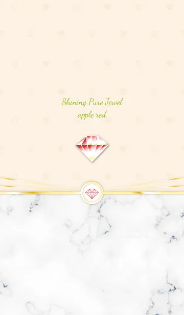 [LINE着せ替え] Shining Pure Jewel apple redの画像1