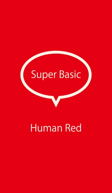 [LINE着せ替え] Super Basic Human Redの画像1