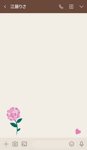 [LINE着せ替え] Single flower 3.の画像3