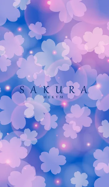 [LINE着せ替え] SAKURA -Cherry Blossoms at night-の画像1