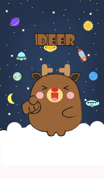 Emotions Deer On Galaxy (jp)の着せ替えメイン画像