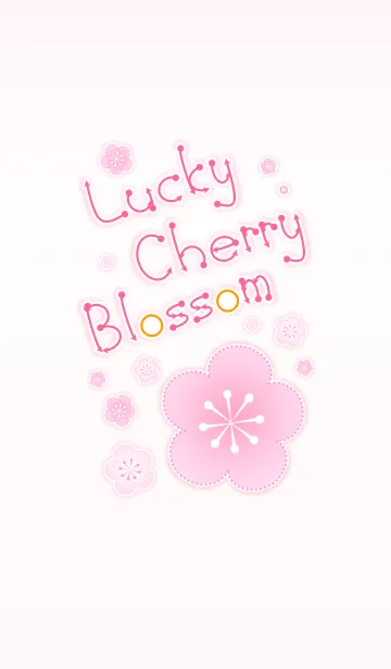 [LINE着せ替え] Lucky Cherry Blossom 2！ (Pink V.3)の画像1