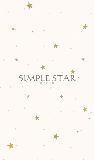 [LINE着せ替え] SIMPLE STAR 2 -NATURAL YELLOW-の画像1