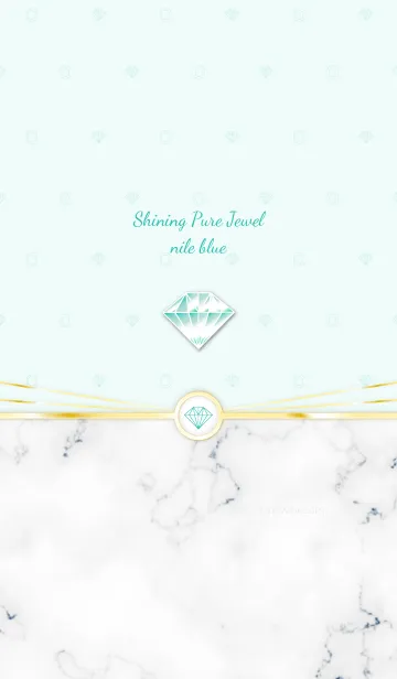 [LINE着せ替え] Shining Pure Jewel nile blueの画像1