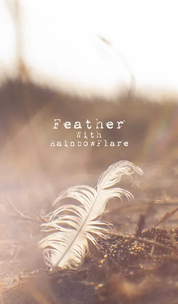 [LINE着せ替え] Feather With RainbowFlareの画像1