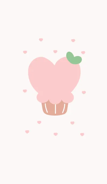 [LINE着せ替え] lovely heart cakeの画像1